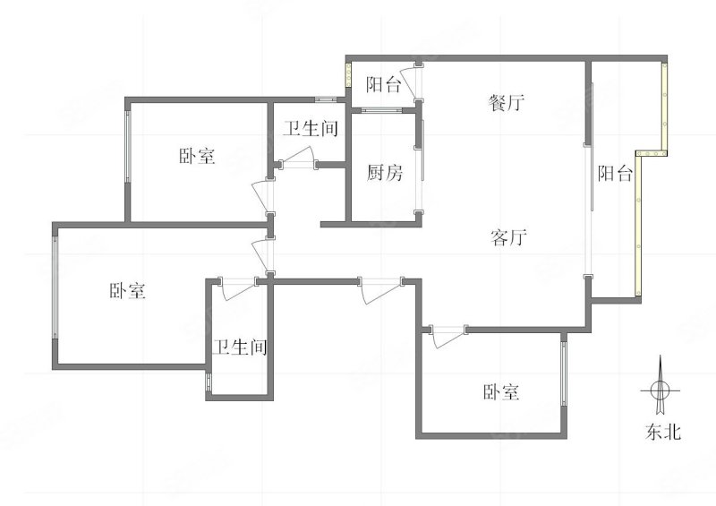 保利堂悦照水园3室2厅2卫121.94㎡东北147万