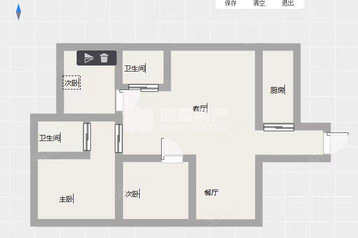 恒茂国际华城(南区)3室2厅2卫124㎡南北186万