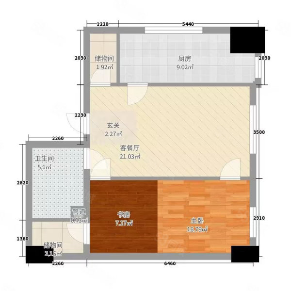 自新巷2-16号院2室1厅1卫60.09㎡东西48万