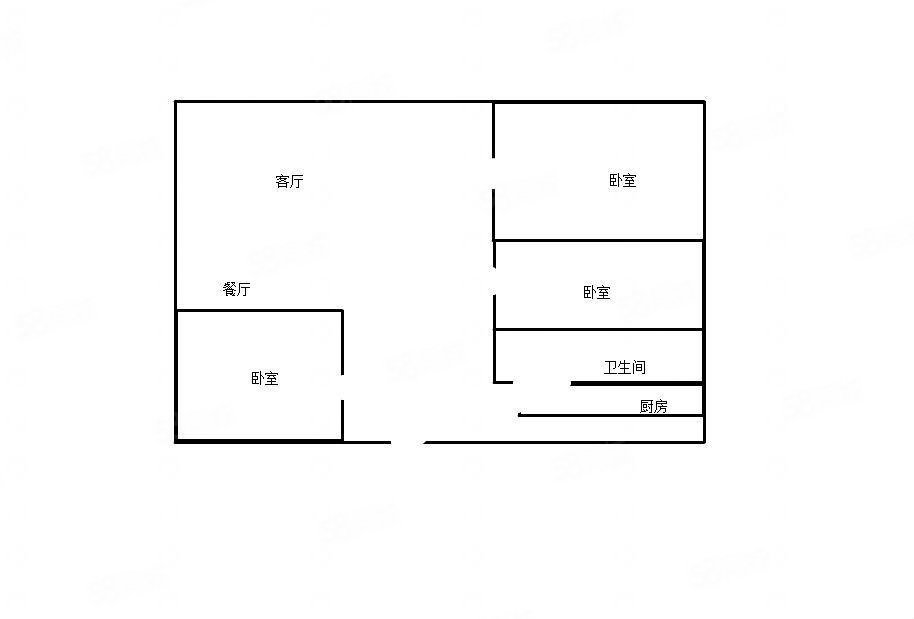 天麟汇景园3室2厅2卫112㎡南北99万