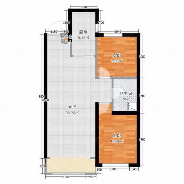 绿宝嘉园(泾县)2室2厅1卫81㎡南北65万