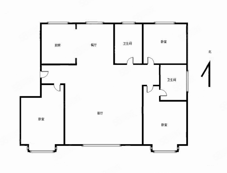 悦泽苑小区3室2厅2卫148㎡南北200万