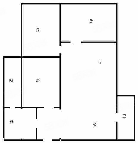 半山公馆3室2厅1卫75㎡南68万