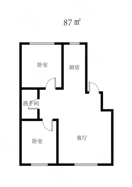 富琳城市花园2室2厅1卫105㎡南北26.8万