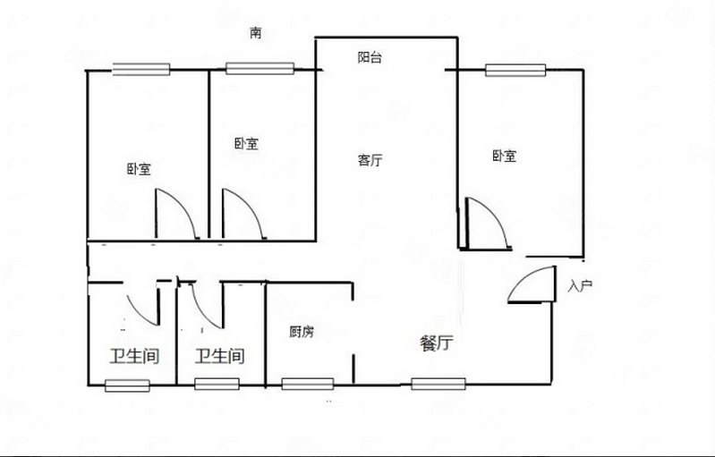 中房和佳园3室2厅2卫142㎡南北109.8万