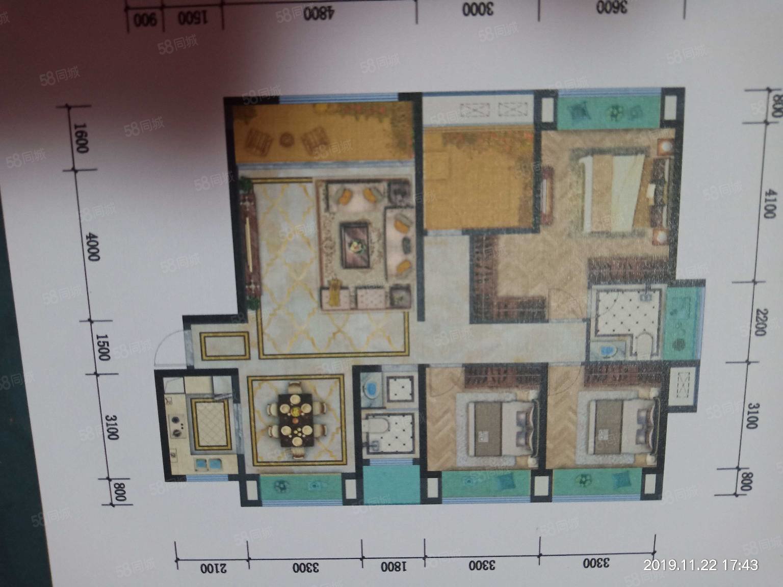 博大江山如画4室2厅2卫112㎡南北65.8万