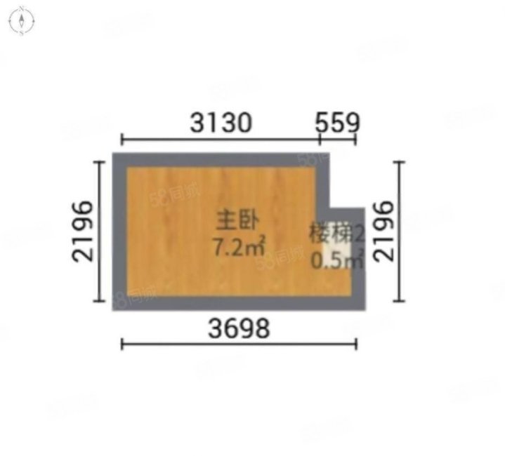 盛荟红星1室1厅1卫27.61㎡东南65万