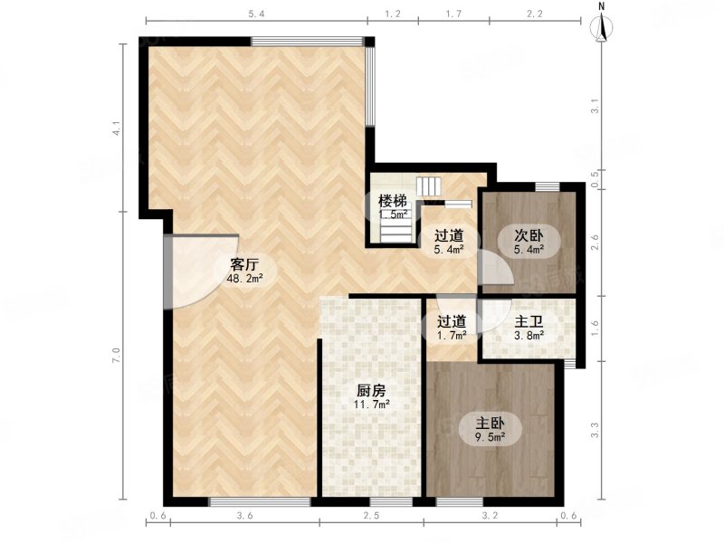 名都园(公寓住宅)5室2厅4卫209.47㎡东南950万