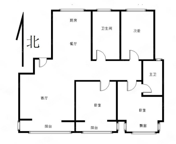 鼎鑫华府3室2厅2卫154.16㎡南北105万