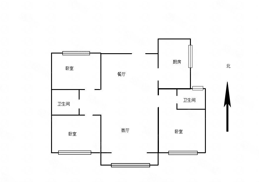 大运河府3室2厅2卫118㎡南北210万