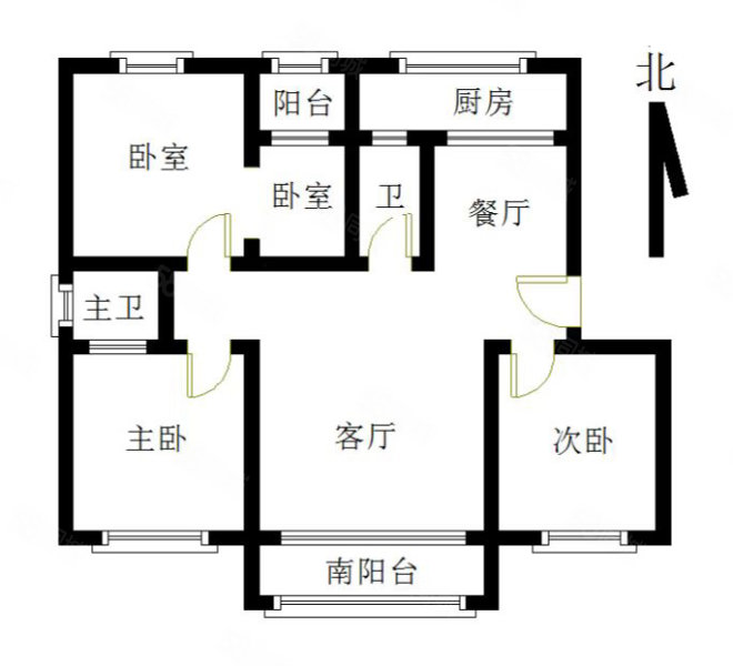 鲁班书香名邸4室2厅2卫141㎡南北96.6万