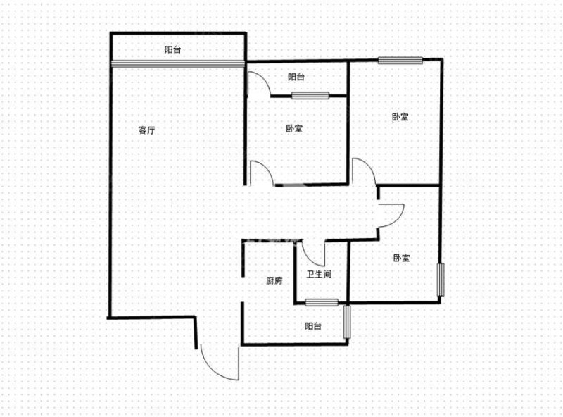 广西中医药研究院职工住宅楼3室2厅1卫110.14㎡南172万