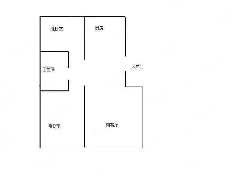 铁龙小区2室2厅1卫82.38㎡南北16.8万