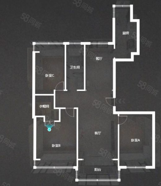 伟星印长江3室2厅1卫146.71㎡南北300万