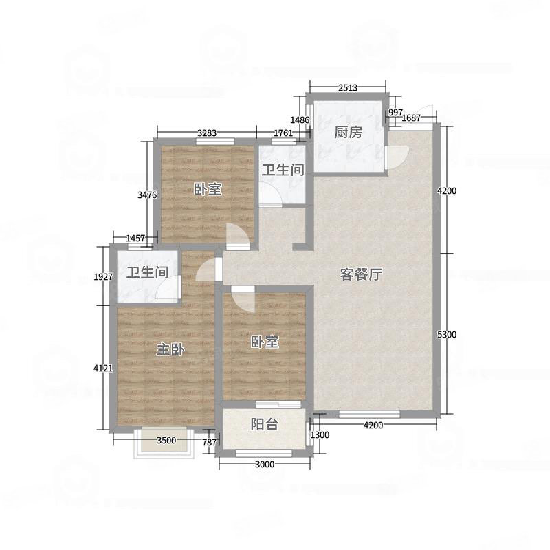 博丰九玺台3室2厅2卫130㎡南北60万