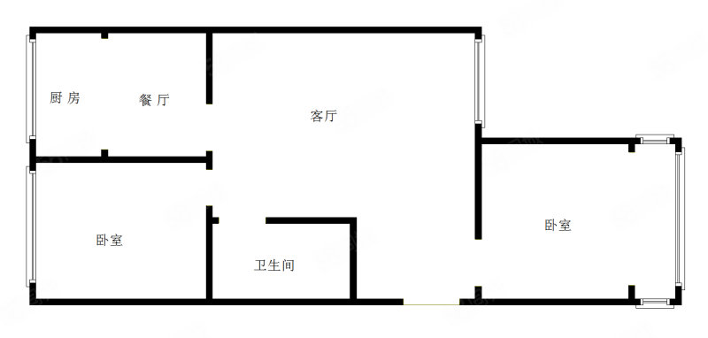 阳城龙凤苑2室2厅1卫83㎡南北59万