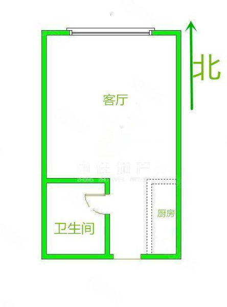 龙湖星曜1室1厅1卫33.55㎡南北26万