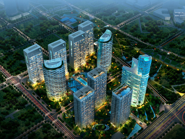 海域阳光一期楼盘建筑物外景