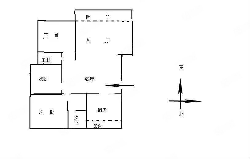 汇东骏园3室2厅2卫117㎡南北45万