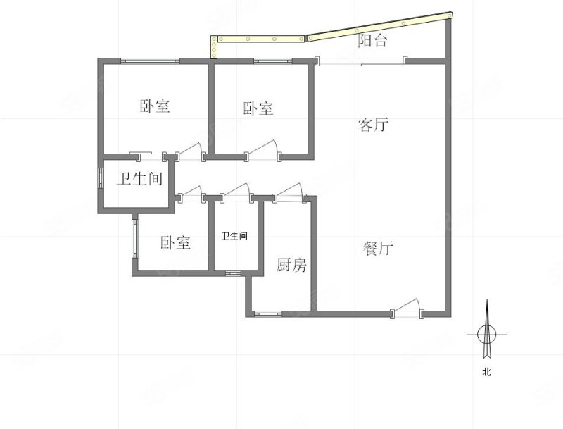 建峰小区3室2厅2卫106㎡南98万