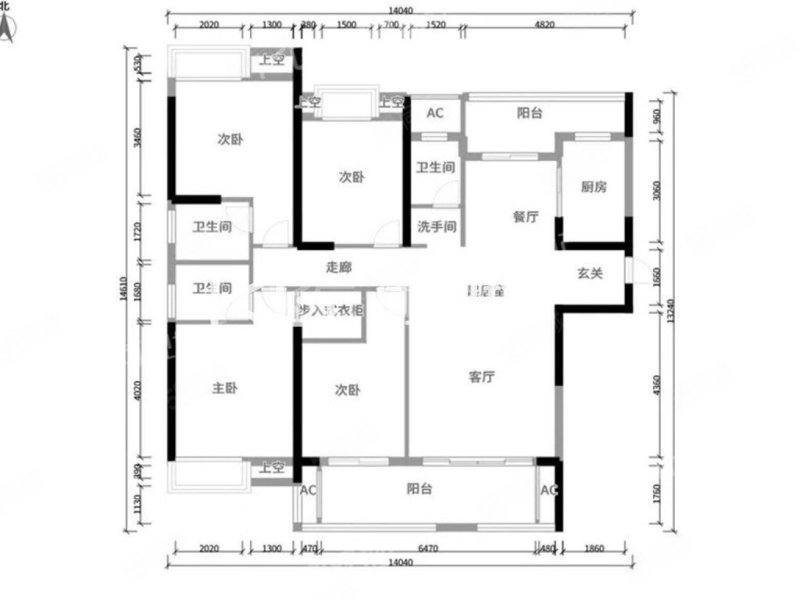 融信白宫4室2厅3卫168.48㎡东南315万