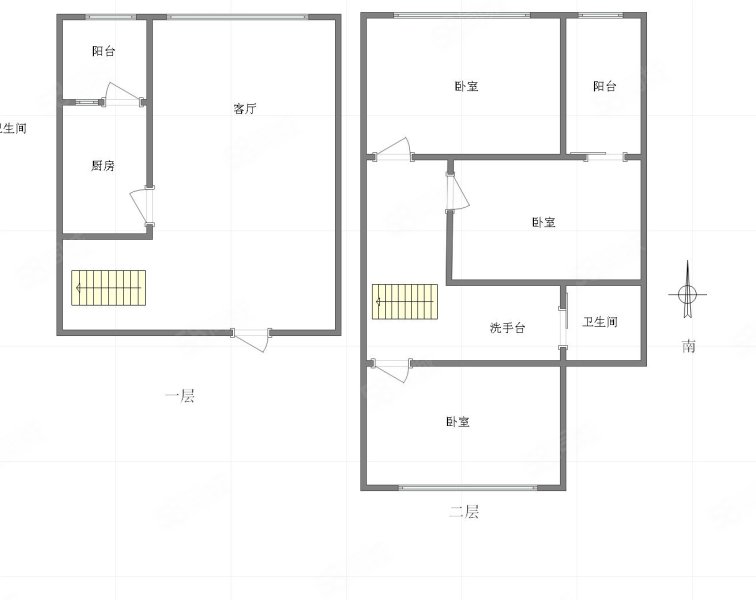 龙湖MOCO中心3室2厅1卫59.89㎡南北80万