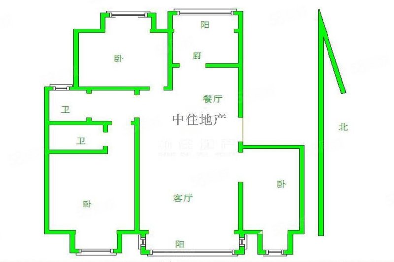 齐鲁花园3室2厅2卫130㎡南北127万