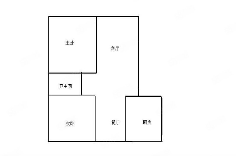 金泽苑商住楼2室2厅1卫76.55㎡南北33.8万