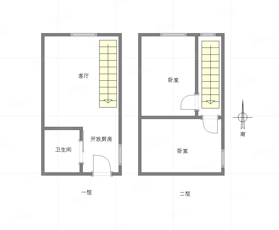 众科天一阁2室1厅1卫30.13㎡南北48万