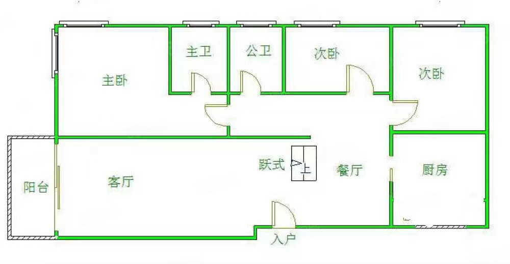 丽涛花园(三期)3室2厅2卫118.78㎡西南55万