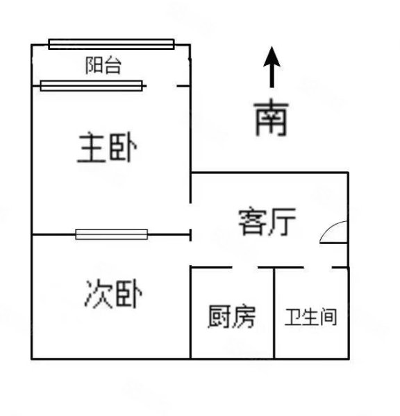 邯钢罗一生活区2室1厅1卫60㎡南北36万