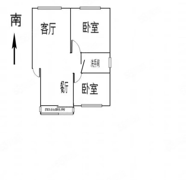 嘉景园2室1厅1卫76㎡南北23.8万