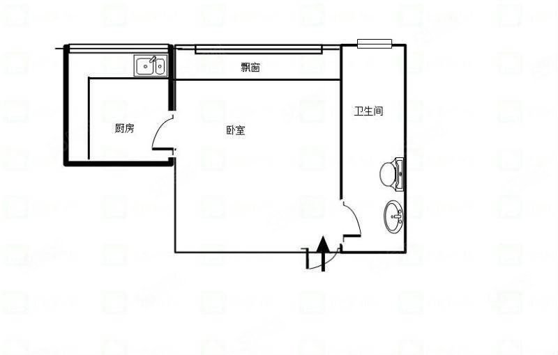 凯悦华庭1室0厅1卫21.38㎡西24万