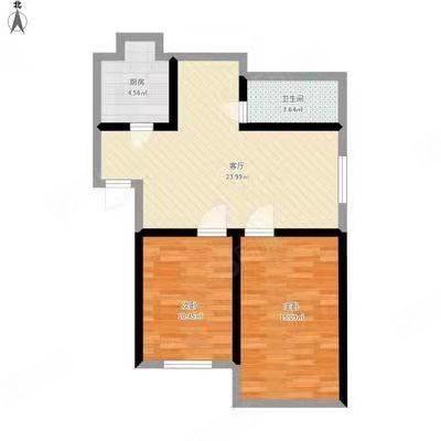 万家花园2室2厅1卫89.5㎡南北49.8万