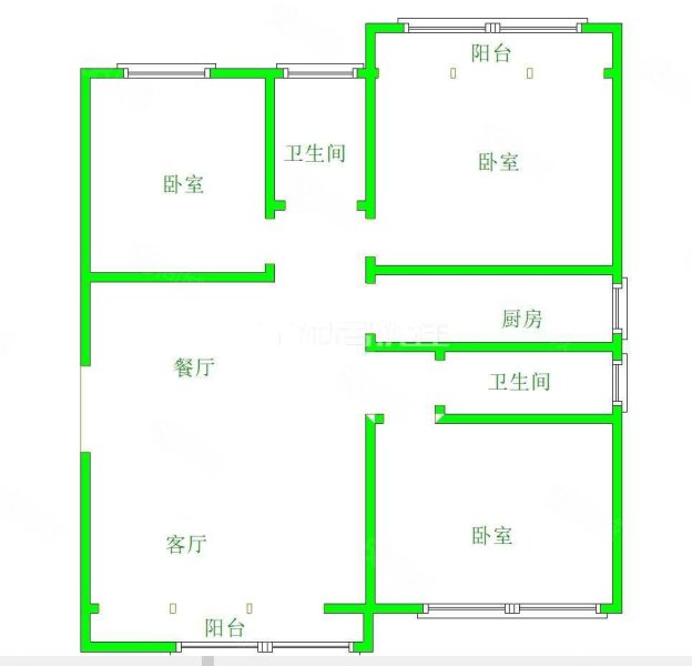 经典时代花园广场3室2厅2卫113.5㎡西83.8万