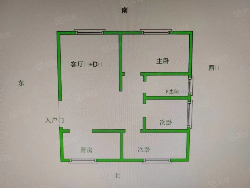 合欢家园(一期)3室2厅1卫115㎡南北49万