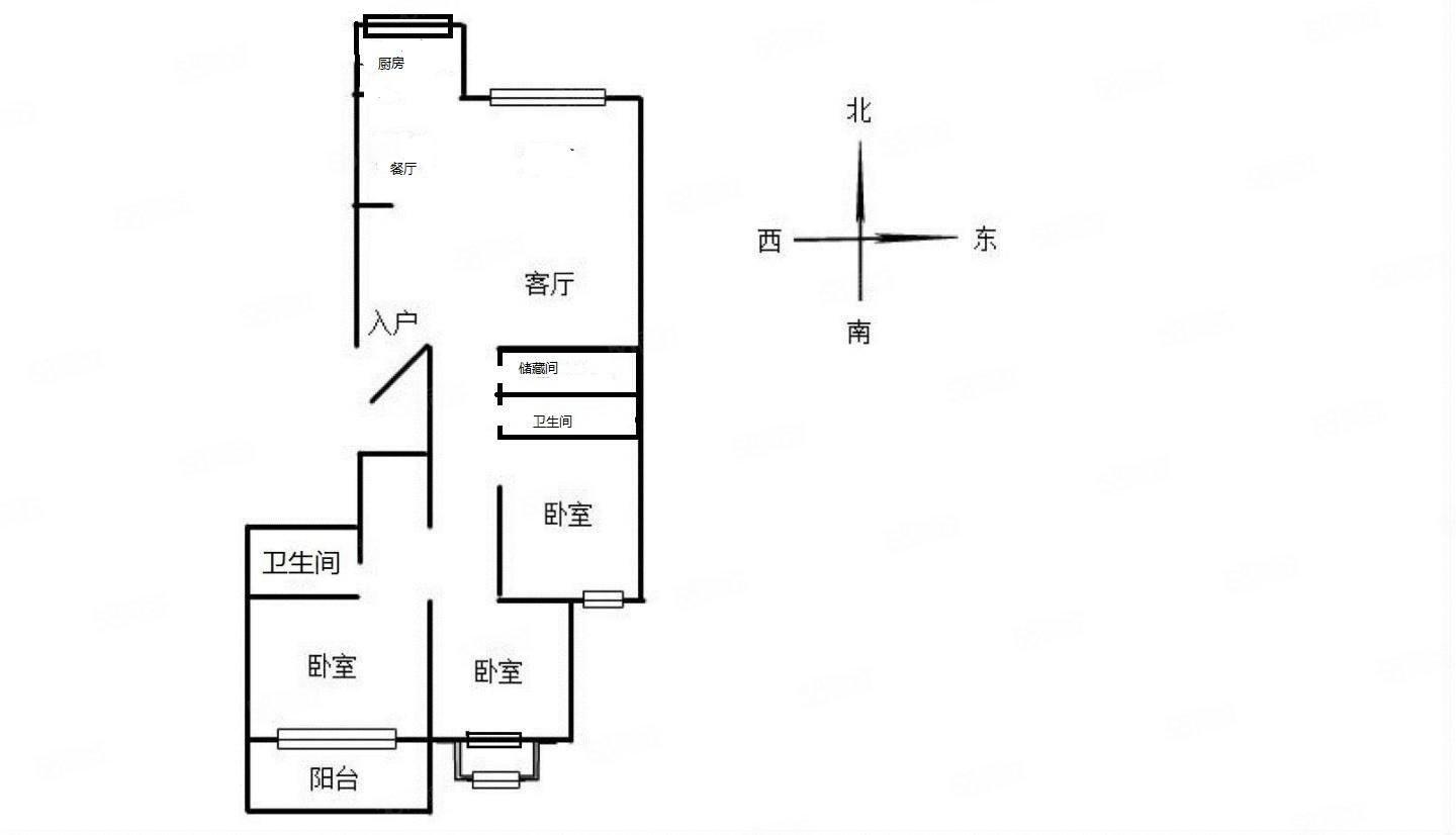 楠盛壹品3室2厅2卫140.55㎡南北139万