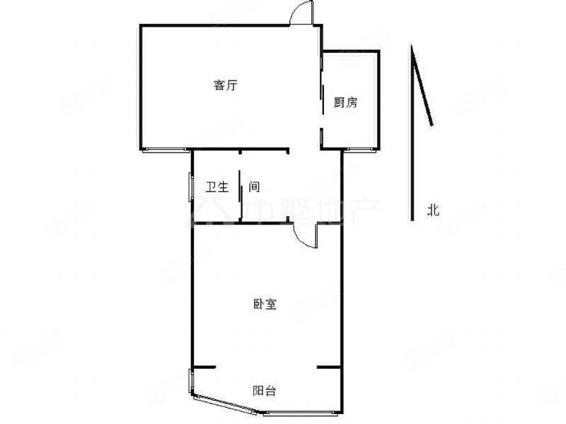 保兴港1室1厅1卫55.25㎡南65万