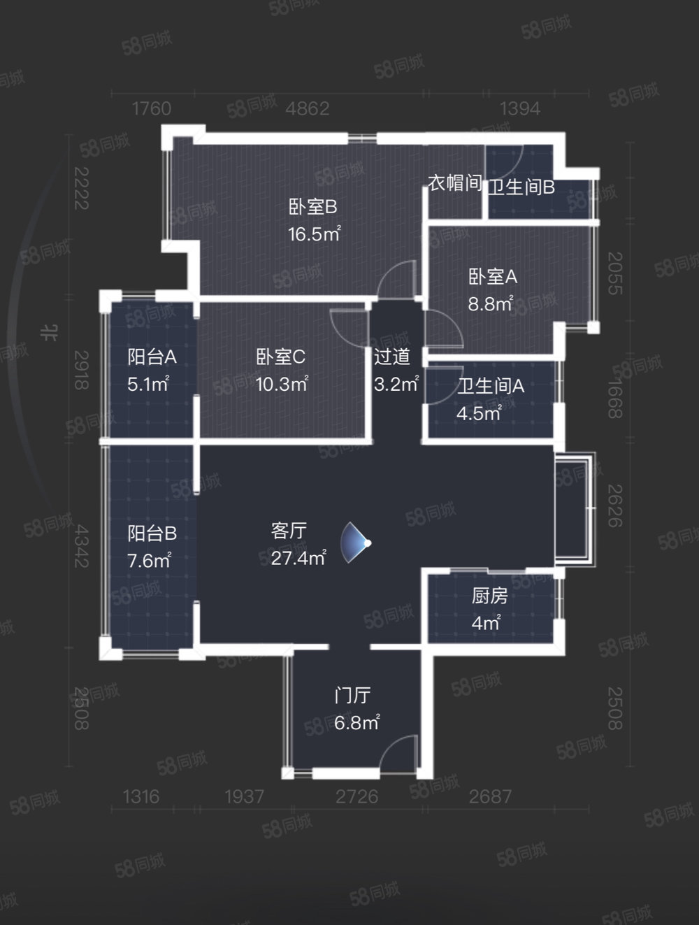 绿园小区3室2厅2卫109.82㎡南北175万