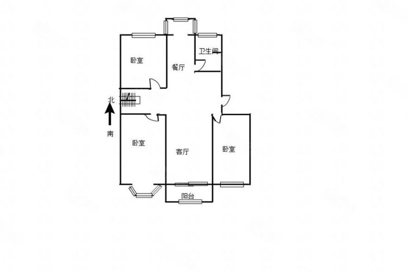 珺璟家园3室1厅1卫101.48㎡南北368万