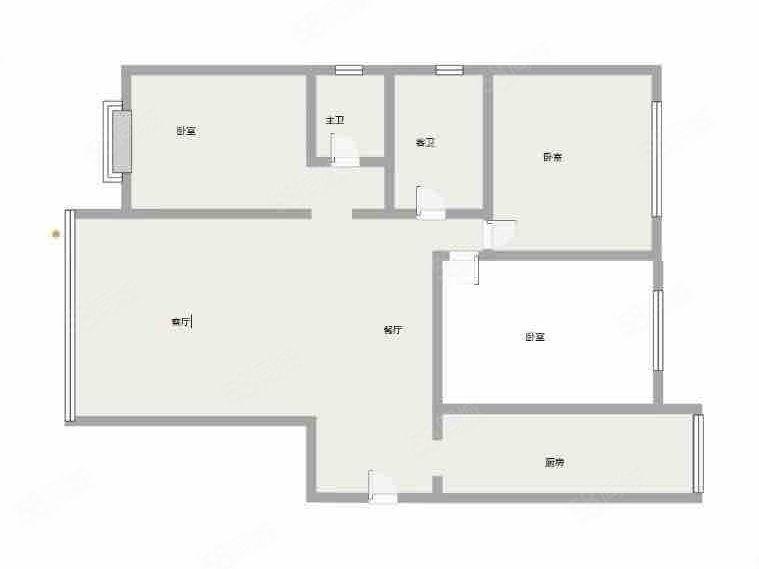 豪庭春天3室2厅2卫132.5㎡南北88万