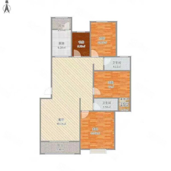 蓝湾学府2室1厅1卫67㎡南北228万