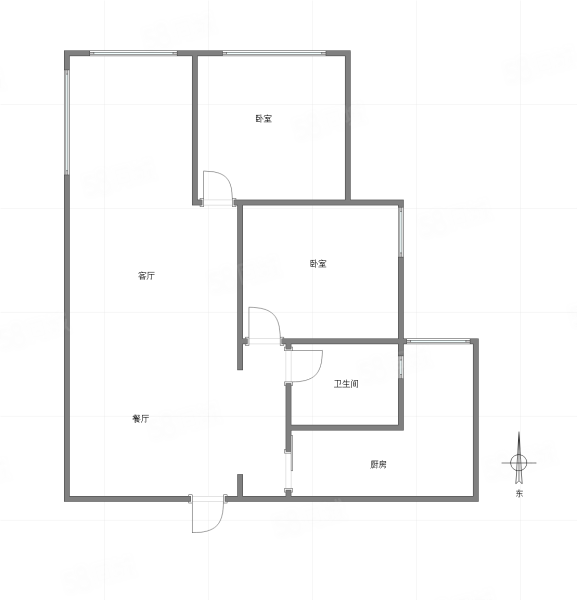 保利林语溪2室2厅1卫67.4㎡东76万