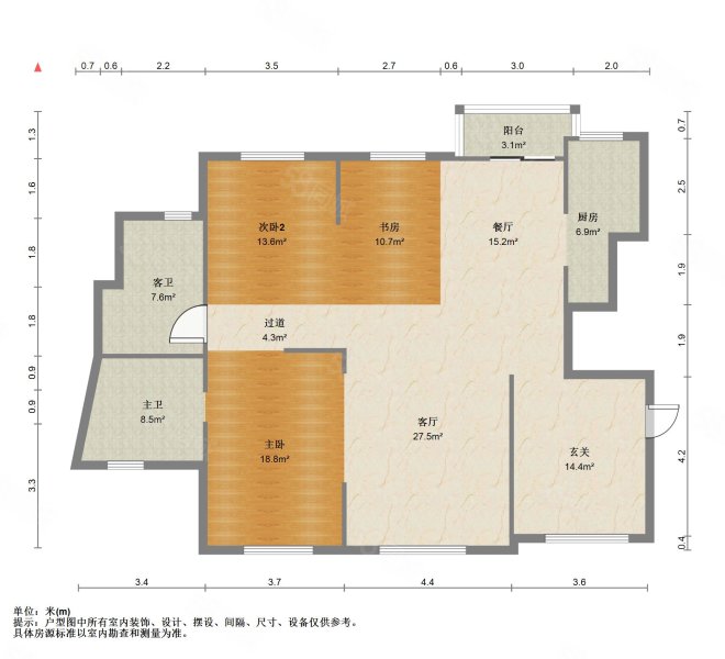 葛洲坝世纪花园(一期)4室2厅2卫147.99㎡南北230万