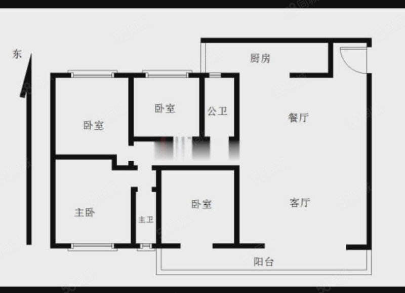 名门江山4室2厅2卫146㎡东南84.5万