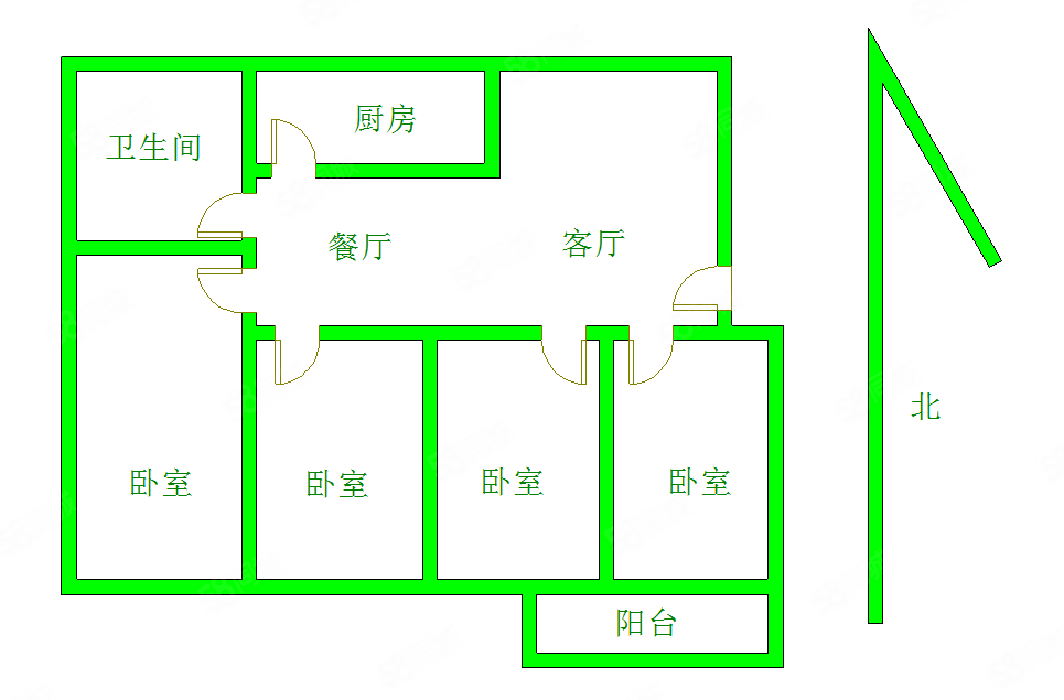 建华小区4楼 四室110平带储 文化路 ,建华小区(四期北区)-枣庄58同城