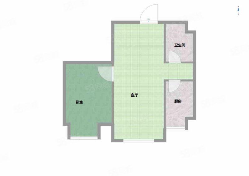 华发首府1室1厅1卫69.25㎡南84万