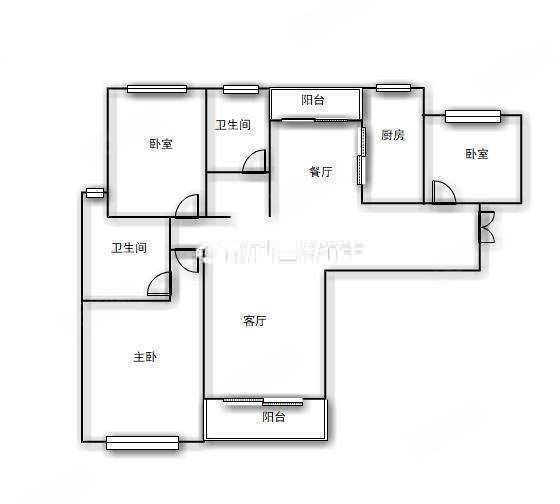 宜化巴黎香颂(公寓住宅)3室2厅2卫113㎡南北92万