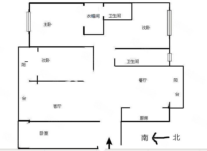 德和沁园4室2厅2卫139㎡南北130万