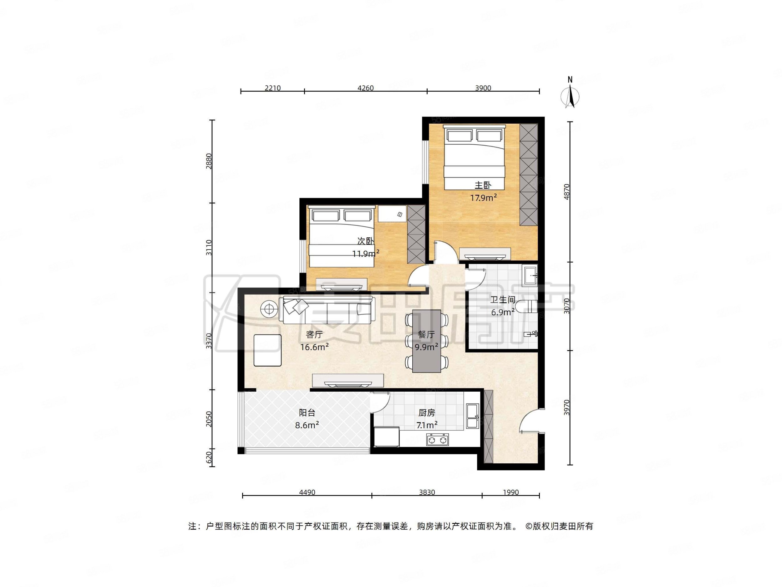 曙光花園望山園2室1廳1衛(wèi)114.98㎡西南790萬(wàn)